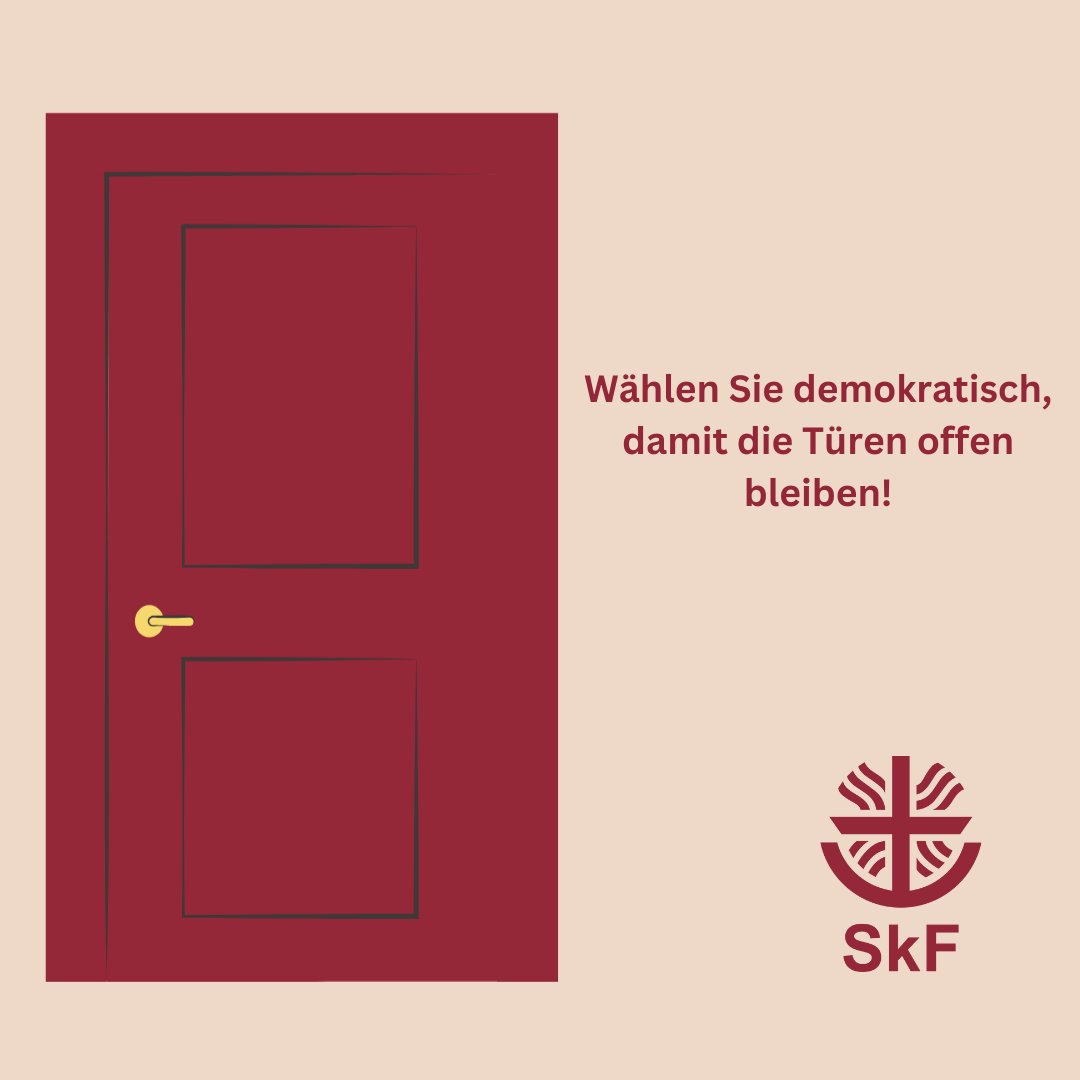 Link zum Beitrag "Wählen Sie demokratisch, damit die Türen offen bleiben"